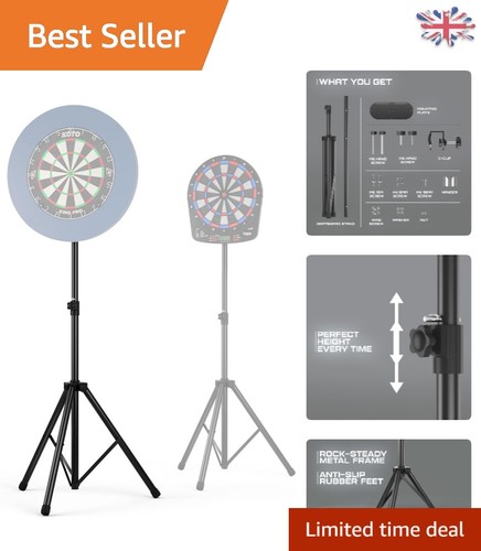 Portable adjustable dartboard - adjustable,